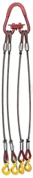Строп канатный четырехветвевой 4СК 4 т L=2.5 м Звено РТ-3 с кч Гост 1.6 т опрессовка