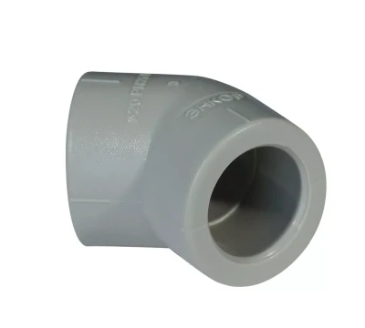 Уголок PP-R 45° 32мм серый (50/350) 44152