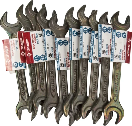 Ключ рожковый ЗУБР, серия &quot;Т-80&quot;, оцинкованный, 13х14мм 2701-13-14 купить в Ханты-Мансийске