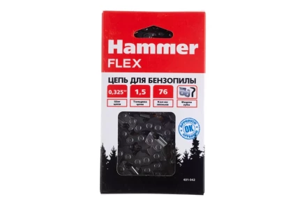 Цепь пильная HAMMER 0,325''-1,5мм-76зв купить в Ханты-Мансийске
