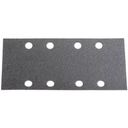 Лист шлиф. универсал. URAGAN "Оптимален для мягких пород дерева" 8 отверстий по линии, для ПШМ, P100, 80х166мм, 10шт 907-21101-100-10