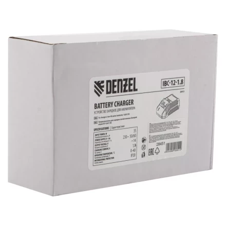 Устройство зарядное Denzel для аккумуляторов IBC-12-1.8, Li-Ion, 12 В, 1.8 А, 28451 купить в Ханты-Мансийске