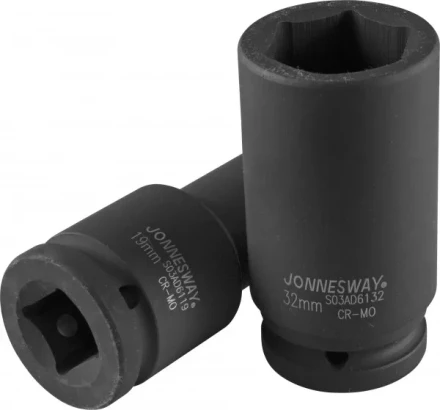 Головка ударная шестигранная 3/4&quot; М27 удлиненная S03AD6127 Jonnesway 48586 купить в Ханты-Мансийске