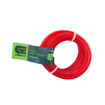 Леска для триммера круглая, 1.6 мм х 15 м, Россия Сибртех 961435 купить в Ханты-Мансийске