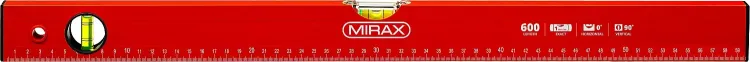 Уровень коробчатый MIRAX, 2 ампулы, крашеный, 600мм 34602-060_z02 купить в Ханты-Мансийске