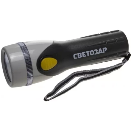 Фонарь СВЕТОЗАР "UPITER" ручной с пластмассовым корпусом и ремешком, ксеноновая лампа, 2xD SV-56375 купить в Ханты-Мансийске