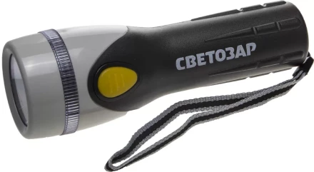 Фонарь СВЕТОЗАР "UPITER" ручной с пластмассовым корпусом и ремешком, ксеноновая лампа, 2xD SV-56375 купить в Ханты-Мансийске