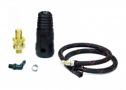Разъем силовой TIG 50 M12х1 шланг L=0,6метра  быстроразъем Aurora купить в Ханты-Мансийске