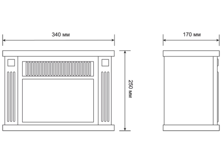 Электрокамин-камин электрический мини ELECTROLUX EFP/M-5012B черный купить в Ханты-Мансийске