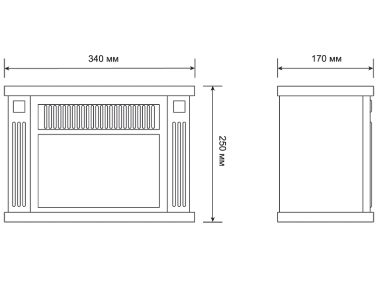Электрокамин-камин электрический мини ELECTROLUX EFP/M-5012B черный купить в Ханты-Мансийске