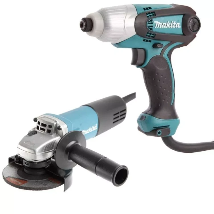 Набор инструментов Makita DK0169 (шуруповерт TD0101, болгарка 9555HN) купить в Ханты-Мансийске
