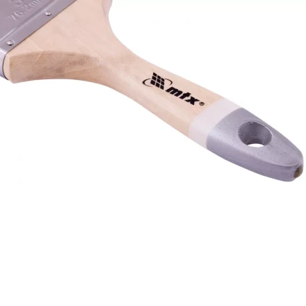 Кисть плоская натуральная черная щетина деревянная ручка размер 4 Mtx 82643 купить в Ханты-Мансийске