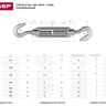 Талреп ЗУБР "ПРОФЕССИОНАЛ" DIN 1480, крюк-крюк, оцинкованный, кованая натяжная муфта, М6, 15 шт 4-304365-06 купить в Ханты-Мансийске