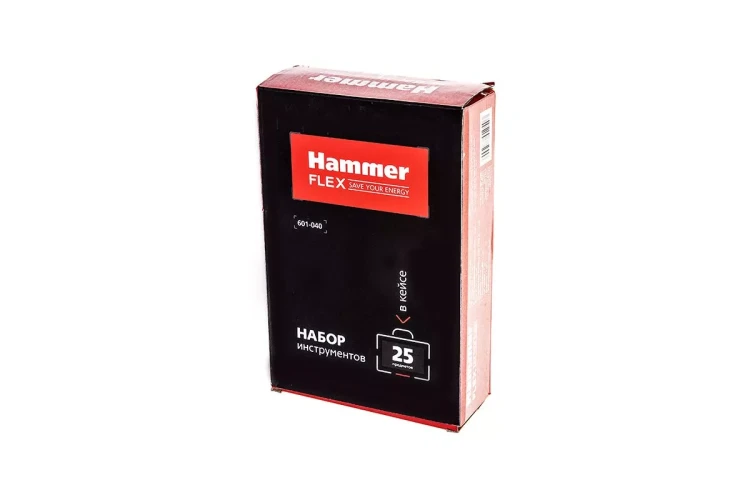 Набор инструментов HAMMER 601-040 25 предметов купить в Ханты-Мансийске