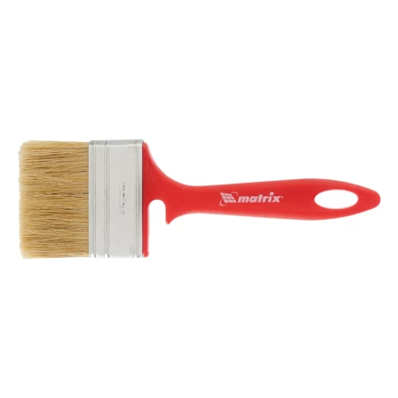 Кисть флейцевая для эмалей, 70х12 мм, натуральная щетина, пластиковая рукоятка// MTX 833539 купить в Ханты-Мансийске