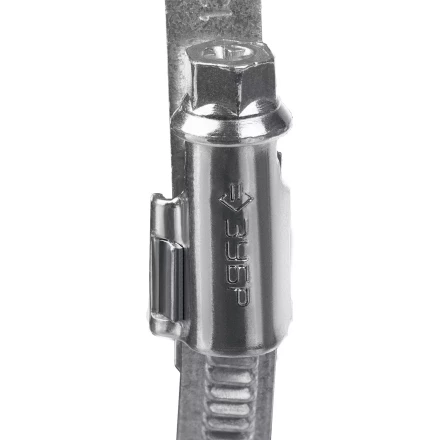 ЗУБР Х-9Н, 20 - 32 мм, накатная лента 9 мм, цинк, 50 шт, червячный хомут (37807-32) купить в Ханты-Мансийске