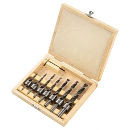 Набор сверл зенкеров по дереву Denzel 704272, 3-10 мм, набор 7 шт