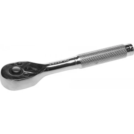 Трещотка для торцовых головок ЗУБР &quot;МАСТЕР&quot;, Сr-V сталь, 72 зубца, цельнометаллическая, 1/4&quot; 27739-1/4 купить в Ханты-Мансийске