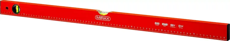 Уровень коробчатый MIRAX, 2 ампулы, крашеный, 800мм 34602-080_z02 купить в Ханты-Мансийске