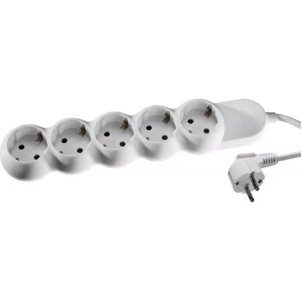 Удлинитель ЗУБР &quot;МАСТЕР&quot; электрический, ПВС сечение 1кв мм, заземл, 5 гнезд, макс мощн 3500Вт, 3м 55058-3 купить в Ханты-Мансийске