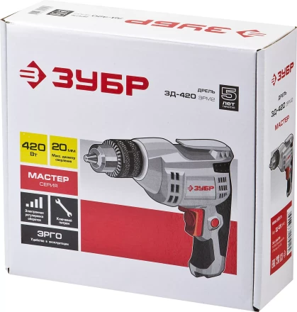 Дрель реверсивная ЗД-420ЭРМ2 серия МАСТЕР купить в Ханты-Мансийске
