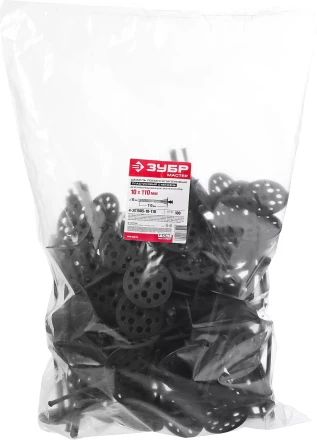 Дюбель ЗУБР &quot;МАСТЕР&quot; для изоляционных материалов полипропиленовый, нейлоновый стержень, 10 x 110 мм, 100 шт 4-301505-10-110 купить в Ханты-Мансийске