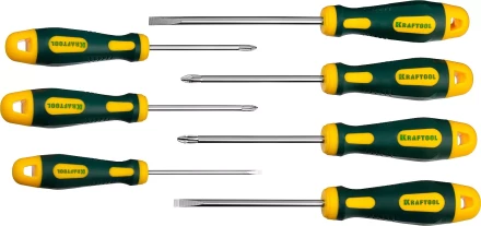 Набор X-Drive, KRAFTOOL 250081-H7: Отвертки профессиональные, SL: 3x80, 5x100, 6x125; PH: 1x80, 2x100; PZ: 1x80, 2x100 250081-H7 купить в Ханты-Мансийске