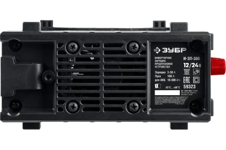 ЗУБР И-ЗП-300, 12/24 В, 100 А, 3-30 А, инверторное зарядно-предпусковое устройство (59323) купить в Ханты-Мансийске