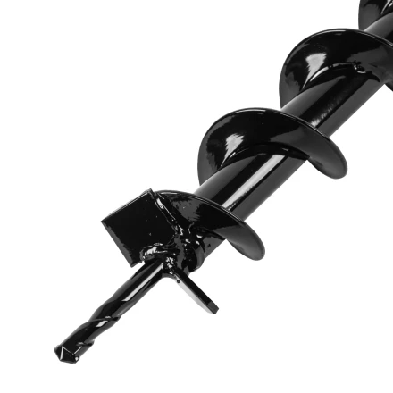 Шнек для грунта E-60, диаметр 60 мм, длина 800 мм,соединение 20 мм, несъемный нож Denzel 56020 купить в Ханты-Мансийске