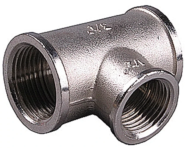 Тройник GENERAL FITTINGS переходной, никелированная латунь, г/г/г, 1"-1/2"-1" 51060-1-1/2-1 купить в Ханты-Мансийске