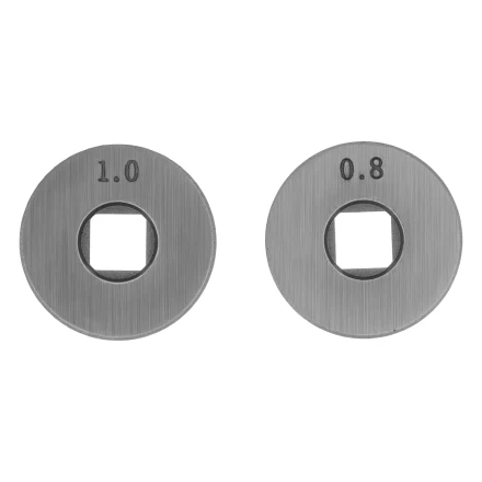 Подающий ролик, U профиль зубчатый под флюсовую проволоку 0,8-1мм посадка квадрат, 2 шт Denzel 93653 купить в Ханты-Мансийске