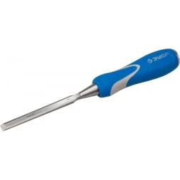 Стамеска ЗУБР "ЭКСПЕРТ" с ударопрочной двухкомпонетной ручкой и стальным затыльником для ударных работ, 10мм 18097-10