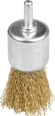 STAYER &quot;PROFESSIONAL&quot;. Щетка кистевая для дрели, витая стальная проволока 0,3мм, 30мм 35113-30 купить в Ханты-Мансийске