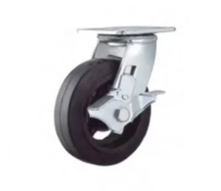 Колесо большегрузное поворотное SCdb 85 250 мм обрезиненное с тормозом (N) 1027140 купить в Ханты-Мансийске