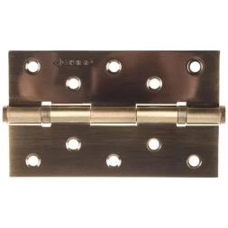 Петля универсальная ЗУБР "ЭКСПЕРТ", 2 подшипника, цвет ст. латунь (AB), с крепежом, 125х75х2,5мм, 2 шт 37601-125-5