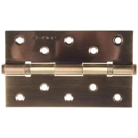 Петля универсальная ЗУБР &quot;ЭКСПЕРТ&quot;, 2 подшипника, цвет ст. латунь (AB), с крепежом, 125х75х2,5мм, 2 шт 37601-125-5 купить в Ханты-Мансийске