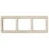 Панель СВЕТОЗАР "ГАММА" тройная горизонтальная, цвет бежевый SV-54148-B купить в Ханты-Мансийске