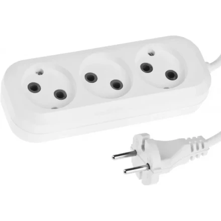 Удлинитель СИБИН электрический, ПВС сечение 0,75кв мм, 3 гнезда, макс мощн 1300Вт, 5м 55031-5 купить в Ханты-Мансийске