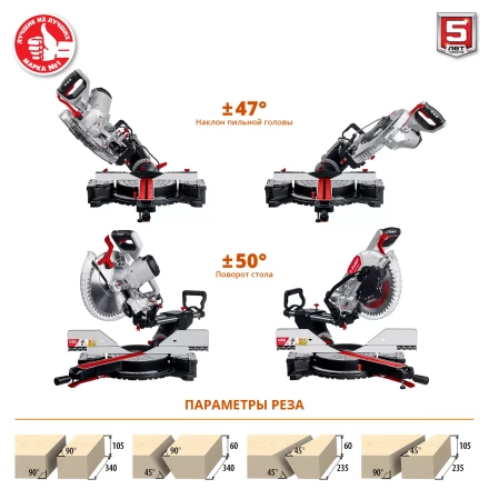 Пила торцовочная с протяжкой ЗПТ-305-1800 ПЛ серия МАСТЕР купить в Ханты-Мансийске