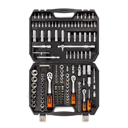 Набор автоинструмента КВТ НАИ-09/150 1/2&quot;, 1/4&quot;, 3/8&quot;, 150 предметов (92315) купить в Ханты-Мансийске