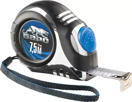 Рулетка Платинум 3 м * 16 утолщенное полотно автоматическая фиксация  БАРС 32511 купить в Ханты-Мансийске