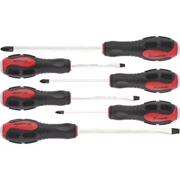 Набор ударных отверток 6 штут PH1x75, PH2x100, PH3x150, SL5x75, SL6x100, SL8x150 CrV Matrix 19120 купить в Ханты-Мансийске