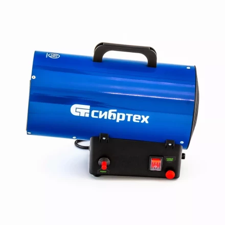 Газовая тепловая пушка СТГ-10, 10 кВт, 300 м3/ч, пропан-бутан Сибртех 96451 купить в Ханты-Мансийске