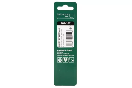 Сверло по металлу HAMMER Ф3.3х65мм (DR MT 3,3мм*65/36мм 2шт.) купить в Ханты-Мансийске