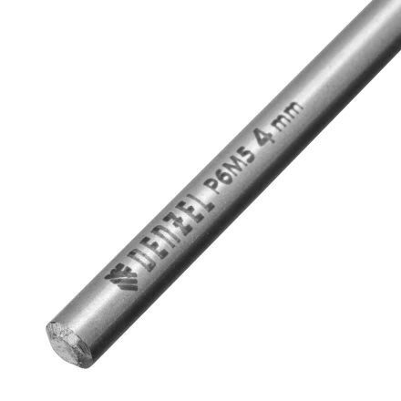 Сверло спиральное по металлу 4 х 119 мм, Р6М5, Golden Tip, удлиненное Denzel 718250 купить в Ханты-Мансийске