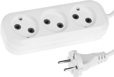 Удлинитель СИБИН электрический, ПВС сечение 0,75кв мм, 3 гнезда, макс мощн 1300Вт, 3м 55031-3 купить в Ханты-Мансийске