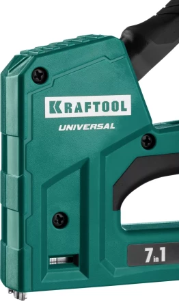 Степлер для скоб &quot;Universal&quot; 7-в-1: 53(6-14 мм)/53F(10-14 мм)/140 (10-14 мм)/13 (6-14 мм)/36 (10-14 мм)/300(16 мм)/500(16 мм), суперлегкий, KRAFTOOL 31524 купить в Ханты-Мансийске