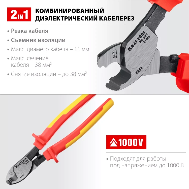 Кабелерез KS диэлектрический 1000 В 23333-20V купить в Ханты-Мансийске