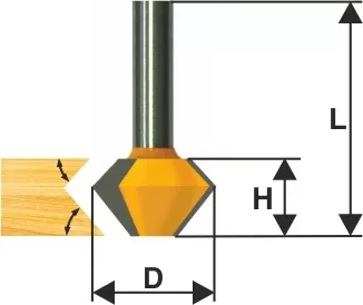 Фреза кром конусная ф413х222мм 30/60° хв 12мм 10640 купить в Ханты-Мансийске