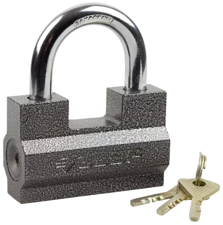 Замок ЗУБР &quot;МАСТЕР&quot; навесной, повышенной защищенности, дисковый механизм секрета, ключ 7 &quot;пинов, 85х55мм 37201-7_z01 купить в Ханты-Мансийске